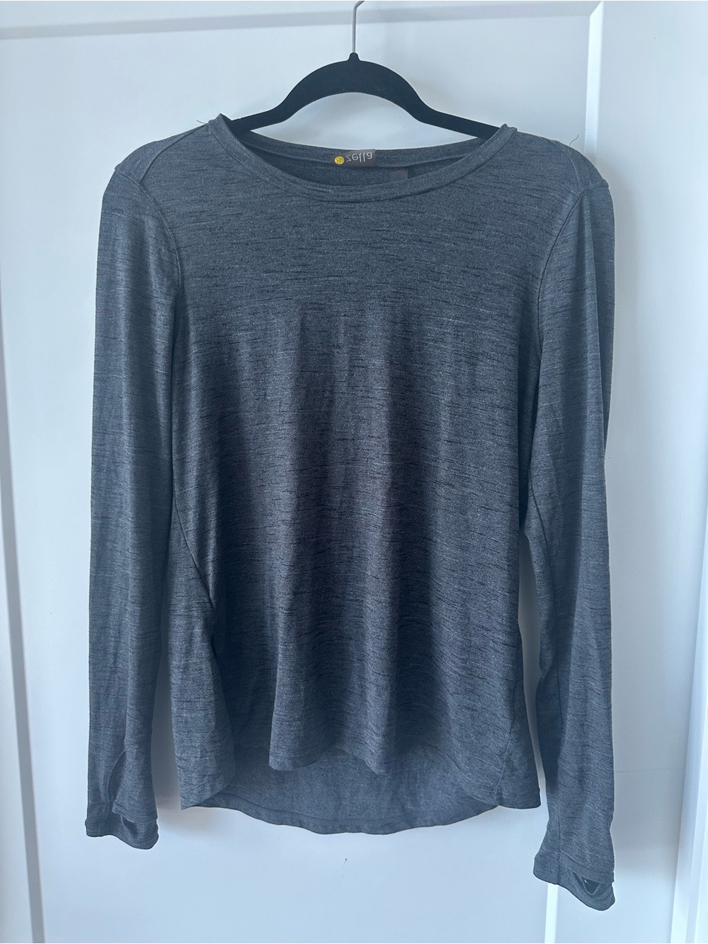 Zella Gray Long Sleeve Knit Top